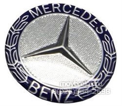 Эмблема Мерседес на 3М скотче (75 мм) EM.Mercedes.75.3M.Benz - фото 19250