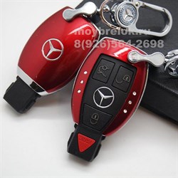 Пластиковый чехол Мерседес  с инкрустацией CAS.PLST.mercedes.red - фото 26090