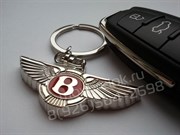 Брелок Бентли для ключей красный - фото 11896