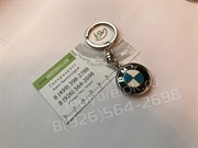 Брелок БМВ для ключей круглый 3 см - фото 11907