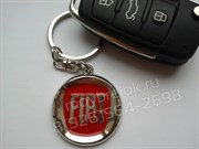 Брелок Фиат для ключей красный - фото 12096