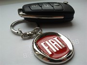 Брелок Фиат для ключей красный - фото 12098