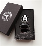 Брелок Мерседес AMG для ключей круглый - фото 12315