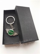 Брелок Мини Купер для ключей зеленый - фото 12435