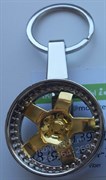 Брелок Литой диск для ключей золото - фото 12654