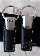 Брелок Ауди для ключей кожаный (q-type) - фото 13555