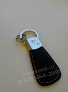 Брелок Лексус для ключей кожаный овальный - фото 13813