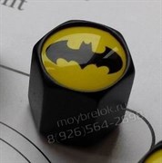Колпачки на ниппель Бэтмен (шестигр. черн) комплект 4шт - фото 13967