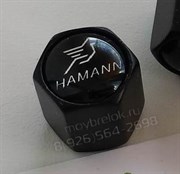Колпачки на ниппель Хаманн (черн.фон, шестигр.-черн) комплект 4шт - фото 14406