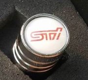 Колпачки на ниппель Субару STi (цилиндр) комплект 4шт - фото 15266