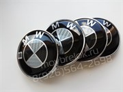 Колпачки в диск БМВ карбон (65/68 мм) - фото 15594