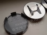 Колпачки в диск Хонда (69/65 мм) хром эмблема без окантовки / (кат.44732-SX0-J010) - фото 15677