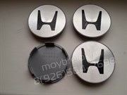 Колпачки в диск Хонда (69/65 мм) хром эмблема без окантовки / (кат.44732-SX0-J010) - фото 15678