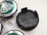 Колпачки в диск Ягуар (59/50 мм) зеленые oldschool / (кат.AW9M-1A096-AA) - фото 15691