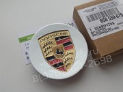 Колпачки в диск Порше 77 мм серебро (cayenne, panamera, 911 и др) / (кат.7PP601149D) - фото 15838