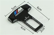 Заглушки БМВ M performance ремня безопасности, пара (Т-тип, металл) - фото 16201