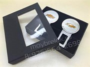 Заглушки Шевроле в ремень безопасности, 2шт (3D-тип, металл), пара - фото 16346
