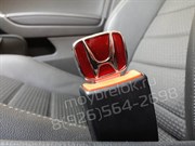 Заглушки Хонда в ремень безопасности, 2шт (3D-тип, металл), пара - фото 16359