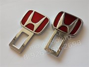 Заглушки Хонда в ремень безопасности, 2шт (3D-тип, металл), пара - фото 16360