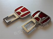 Заглушки Хонда в ремень безопасности, 2шт (3D-тип, металл), пара - фото 16362