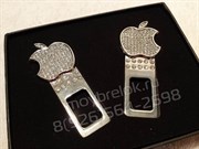 Заглушки Apple ремня безопасности (кристалл), набор 2шт в коробке - фото 16456