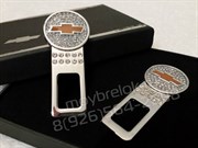 Заглушки Шевроле ремня безопасности (кристалл), набор 2шт в коробке - фото 16469