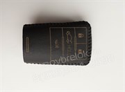 Чехол для смарт ключа Кадиллак кожаный 4 кнопки, черный - фото 16594