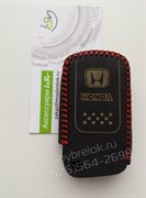 Чехол для смарт ключа Хонда кожаный 3 кнопки, черный - фото 16683