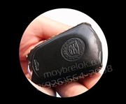 Чехол для смарт ключа Кадиллак (4 кноп) мягкая натуральная кожа, черный - фото 16962