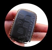 Чехол для смарт ключа Ягуар мягкая натуральная кожа, черный - фото 16982