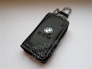 Ключница БМВ черная на молнии - фото 17127