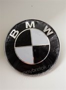 Эмблема БМВ черно-белая на капот / багажник - фото 18097