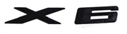 Эмблема БМВ X6 багажник черн