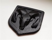 Эмблема Додж 67x62 мм (черн) капот / багажник - фото 18224