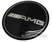 Эмблема Мерседес AMG на 3М скотче (75 мм)