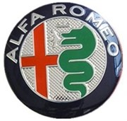 Эмблема Альфа Ромео 75 мм капот, багажник, (металл) - фото 20060