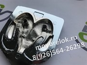 Эмблема Додж 40x45 мм (металл, хром) капот / багажник - фото 20888