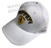 Кепка Феррари белая hat.ferrari.wh