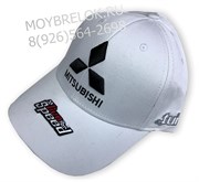 Кепка Митсубиси белая hat.mitsubishi.wh