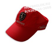 Кепка Феррари легкая, спорт белая hat.ferrari.light.rd