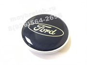 Колпачки в диск Форд 64/53 мм синие - фото 23107