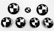 Набор БМВ по кругу, черно-белый (перед + зад + диски + руль + ...) - фото 23509