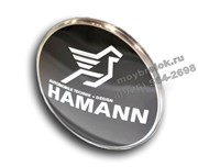 Наклейка Хаманн БМВ (78 мм) на капот / багажник
