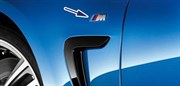 Эмблема БМВ M performance на крыло, (хром) - фото 24791