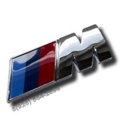 Эмблема БМВ M performance на крыло, (хром) - фото 24792