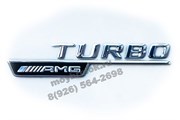 Эмблема Мерседес  Turbo AMG v1 крыло металл - фото 25070