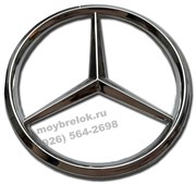 Эмблема Мерседес в руль на штырях (52 мм) - фото 25631