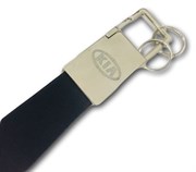 Брелок Киа для ключей кожаный прямоугольный  - фото 26059